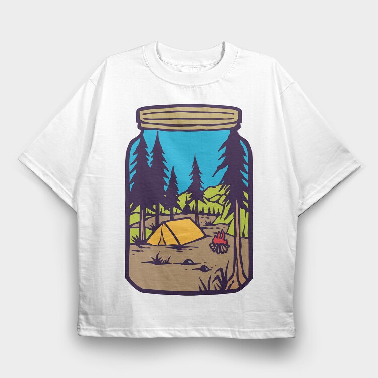 Bottle Of Happyness, Tricou Oversize Barbati (Unisex)