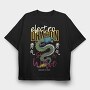 Electro Dragon Tattoo, Tricou Oversize Barbati (Unisex)