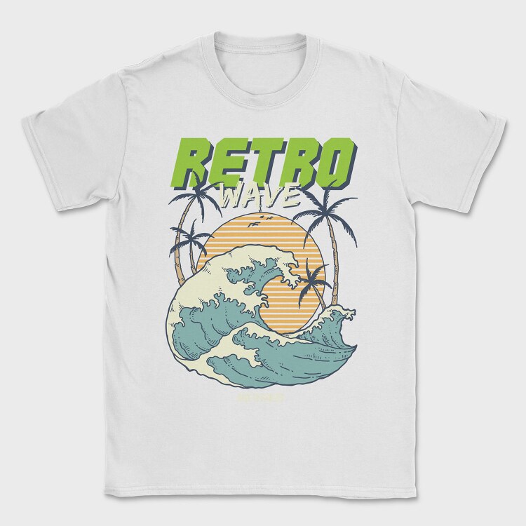 Retro Wave, Tricou Barbati (Unisex)