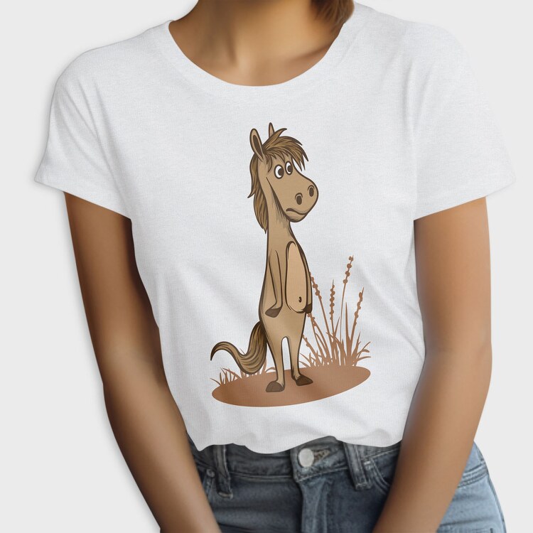 Horse Cartoon, Tricou Femei