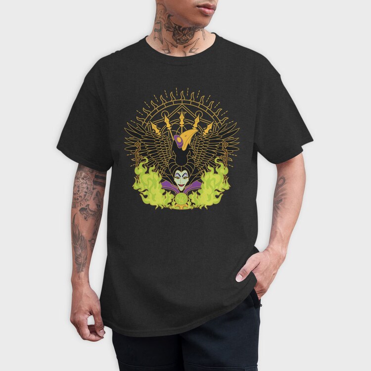 Villanas Disney Malefica D, Tricou Barbati (Unisex)