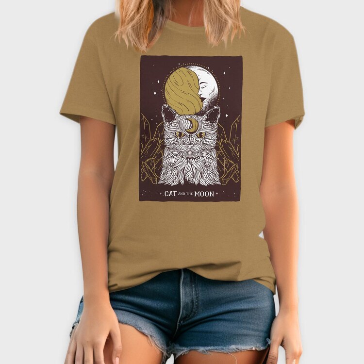 Cat Moon, Tricou Barbati (Unisex)