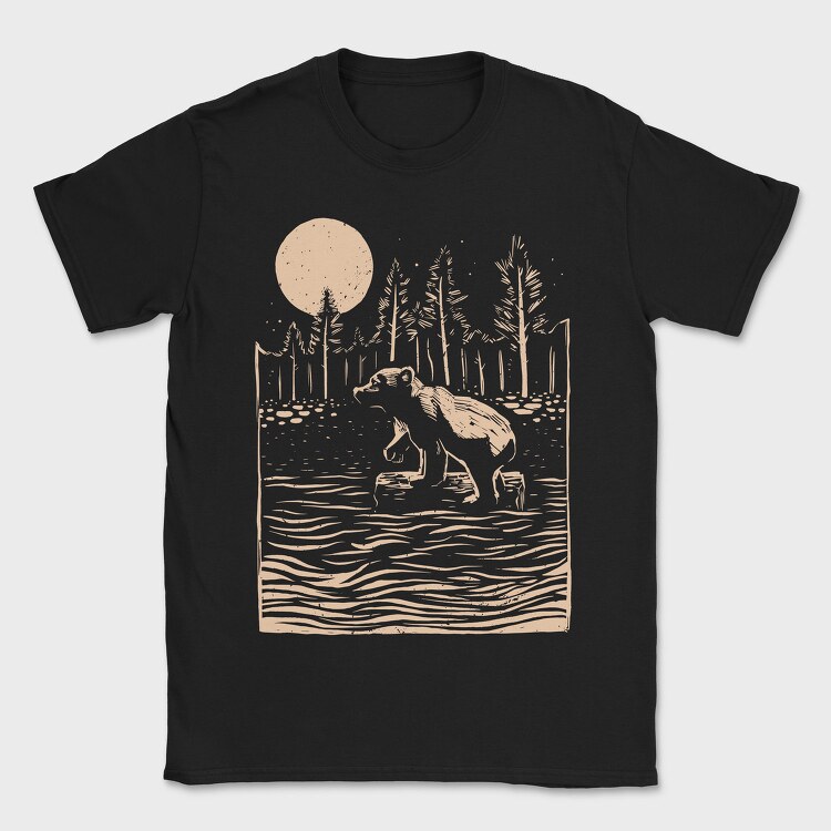 Bear Art, Tricou Barbati (Unisex)