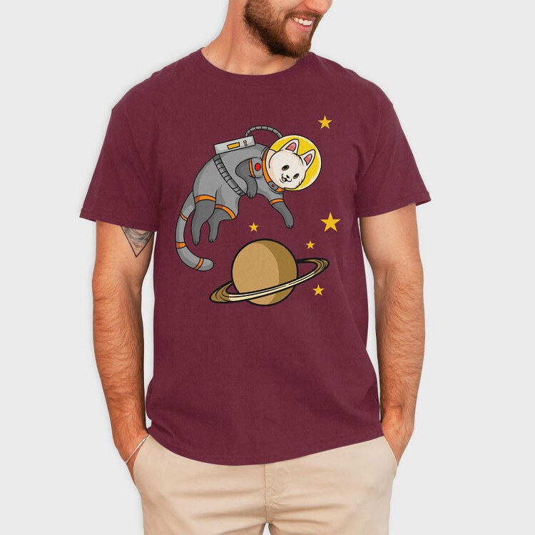 Cat in Space, Tricou Barbati (Unisex)