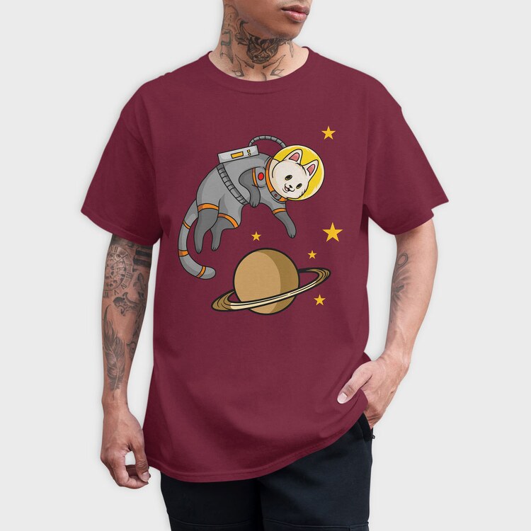 Cat in Space, Tricou Barbati (Unisex)