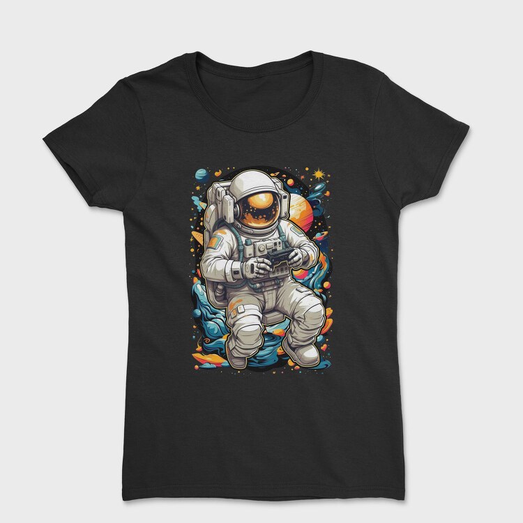 Gamer Astronaut, Tricou Femei