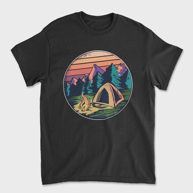 Camping, Tricou Barbati (Unisex)