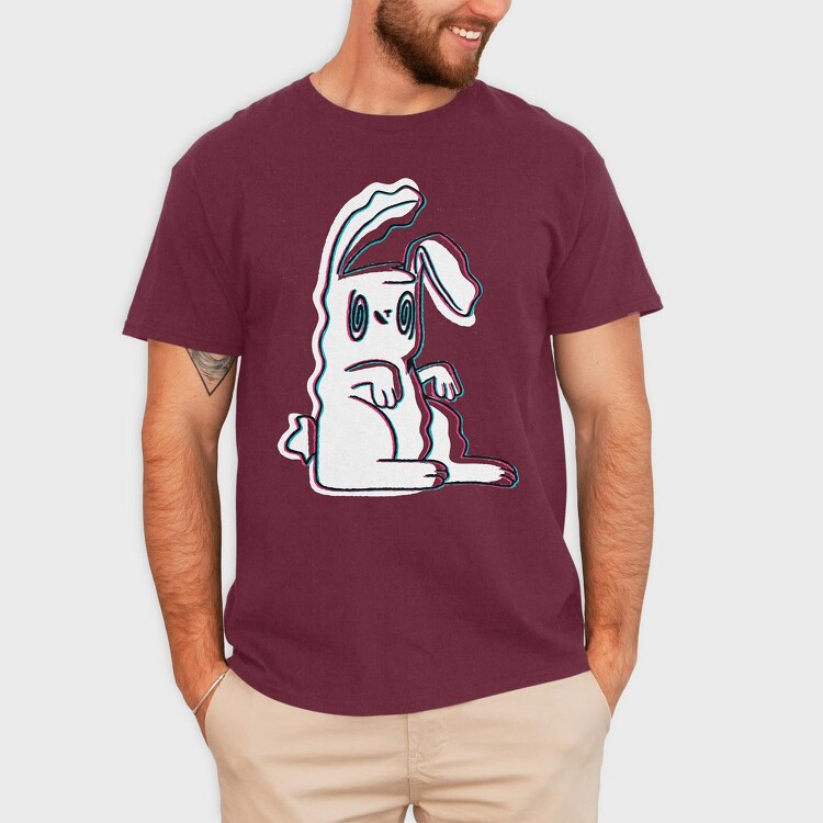 Trippy Bunny, Tricou Barbati (Unisex)