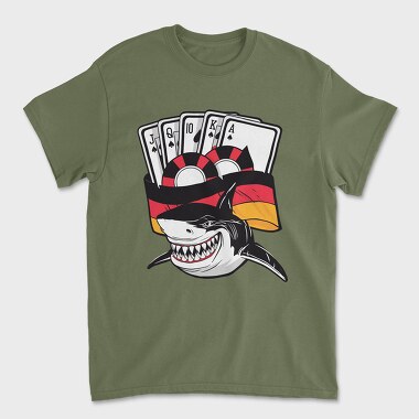 Poker Shark, Tricou Barbati (Unisex)