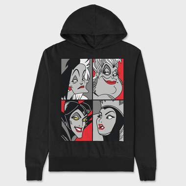 Villanas Disney Pop Art, Hanorac Oversize Barbati (Unisex)