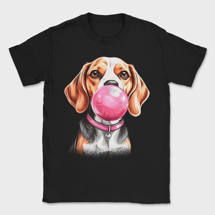 Beagle Bubblegum, Tricou Barbati (Unisex)