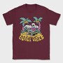 Beach Vibes Skeleton, Tricou Barbati (Unisex)