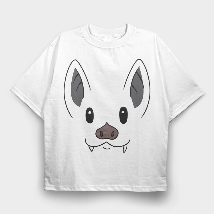 Bat Face, Tricou Oversize Barbati (Unisex)