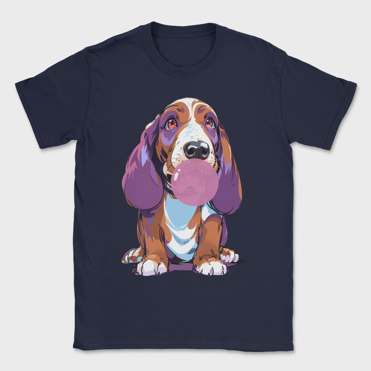 Bassethoundbubblegum, Tricou Barbati (Unisex)