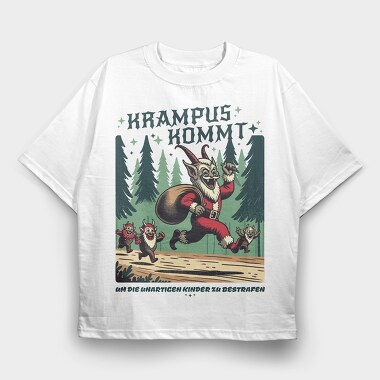 Krampus Kommt, Tricou Oversize Barbati (Unisex)