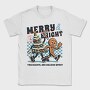Merry and Bright Tree Cookie, Tricou Barbati (Unisex)