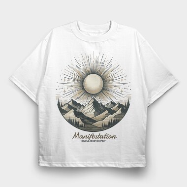 Mountain Manifestation, Tricou Oversize Barbati (Unisex)