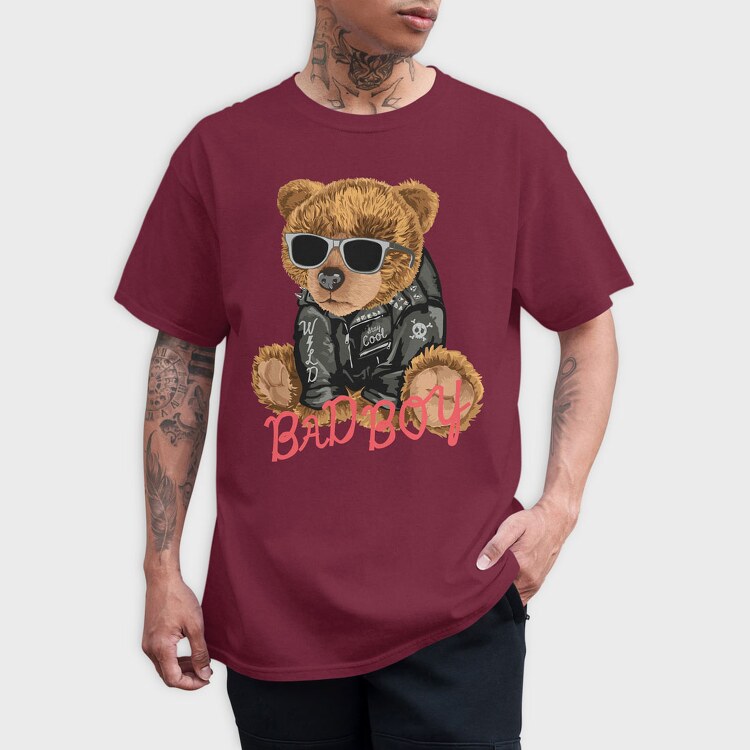Bad Boy Teddy Bear, Tricou Barbati (Unisex)