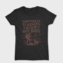 hiking with my dog mono, Tricou Femei