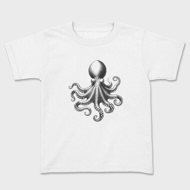 octopus draw, Tricou Copii