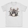 octopus playing drums, Tricou Barbati (Unisex)