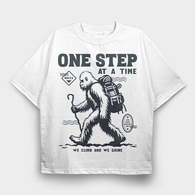 One Step, Tricou Oversize Barbati (Unisex)