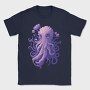 Purple Octopus, Tricou Barbati (Unisex)