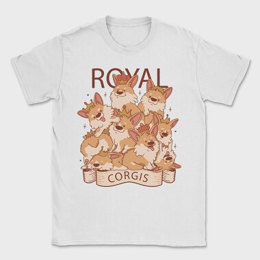 Royal Corgis, Tricou Barbati (Unisex)