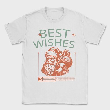 Santa Best Wishes, Tricou Barbati (Unisex)