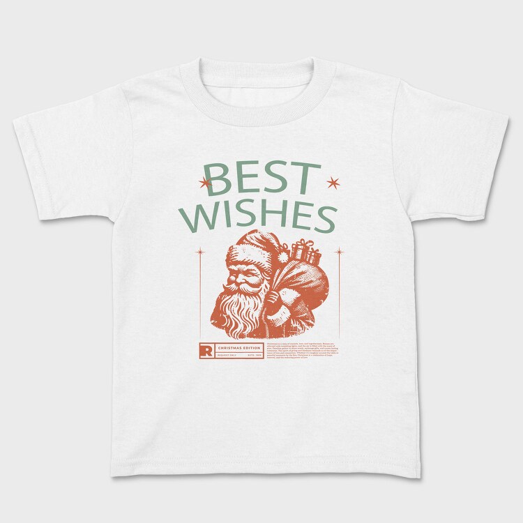 Santa Best Wishes, Tricou Copii