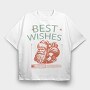 Santa Best Wishes, Tricou Oversize Barbati (Unisex)