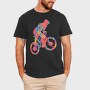 Colorful Cyclist, Tricou Barbati (Unisex)