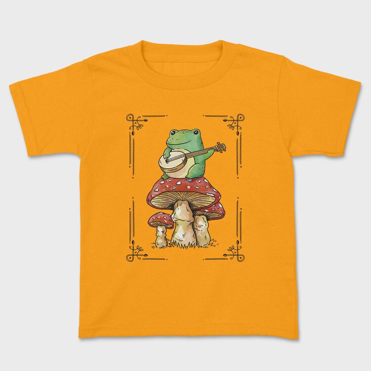 Banjo Frog on a Mushroom, Tricou Copii