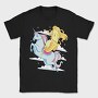 Banana Riding Unicorn, Tricou Barbati (Unisex)