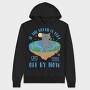 Bad Cat Flat Earth, Hanorac Oversize Barbati (Unisex)