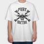 Pure Metal, Tricou Oversize Barbati (Unisex)