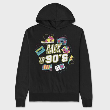 Back to 90 S, Hanorac Oversize Barbati (Unisex)