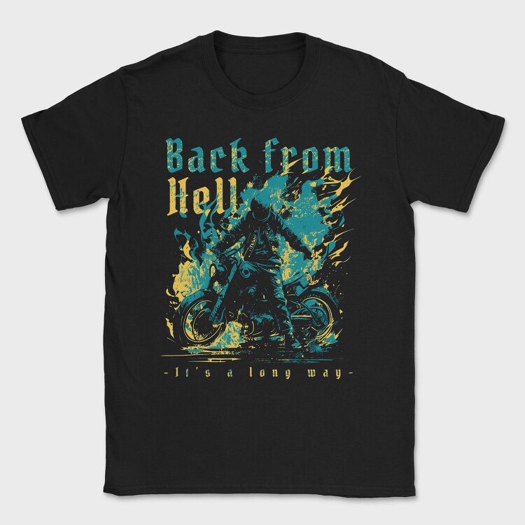 Back From Hell Motorbike, Tricou Barbati (Unisex)