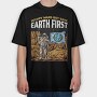 Astronaut in Mars, Tricou Oversize Barbati (Unisex)