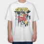 Santa Attack, Tricou Oversize Barbati (Unisex)
