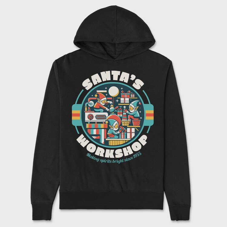 Santas Workshop, Hanorac Oversize Barbati (Unisex)