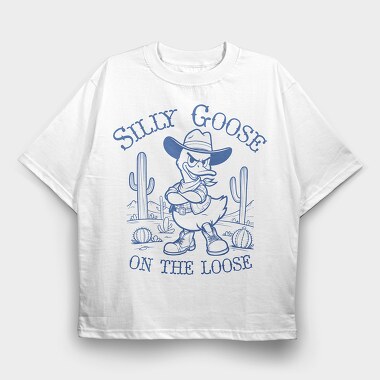 Silly Gosse, Tricou Oversize Barbati (Unisex)