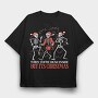 Skeletons Christmas, Tricou Oversize Barbati (Unisex)