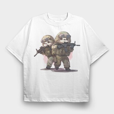 sloths guns, Tricou Oversize Barbati (Unisex)