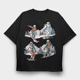 Snowboarder Set, Tricou Oversize Barbati (Unisex)