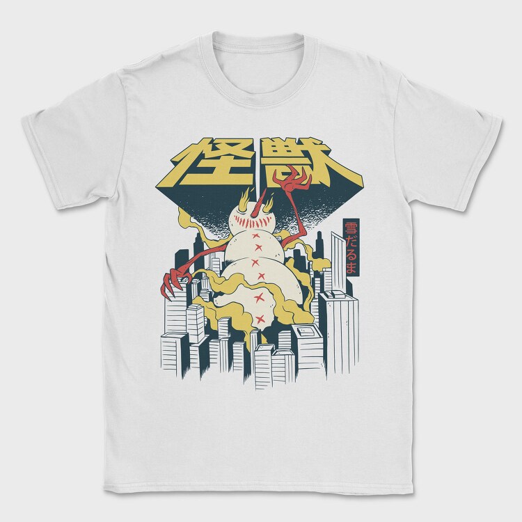 Snowman Attack, Tricou Barbati (Unisex)