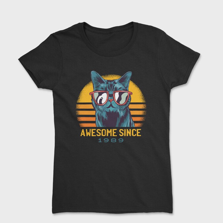 Awesome Cat Since, Tricou Femei