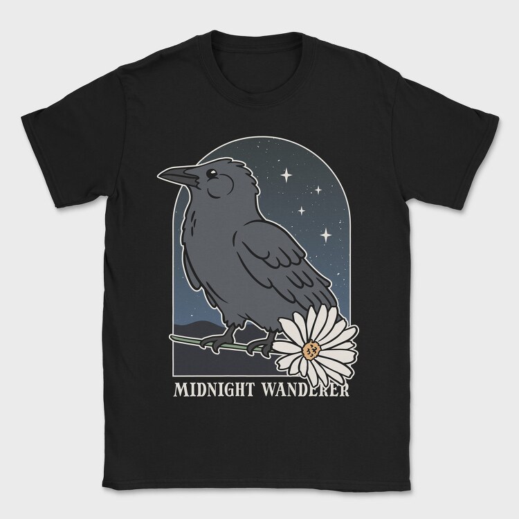 Crow Bird Cute, Tricou Barbati (Unisex)