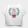 Ugly Sweater Oh Deer, Tricou Oversize Barbati (Unisex)