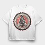 Vintage Christmas, Tricou Oversize Barbati (Unisex)